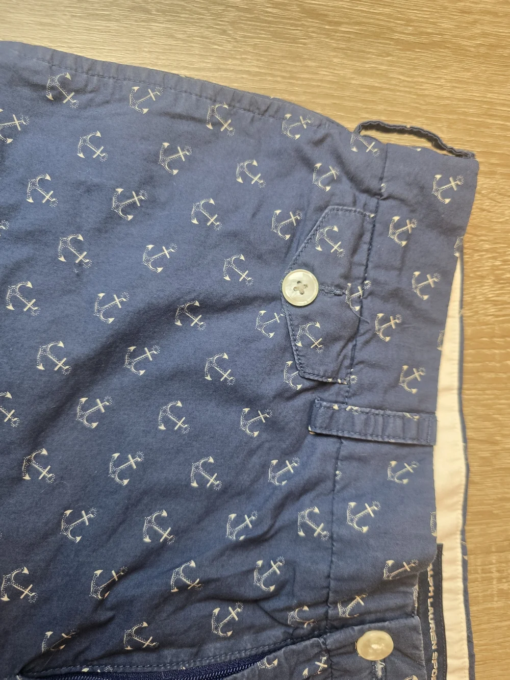 Ralph Lauren Navy Anchor-Print Cotton Shorts